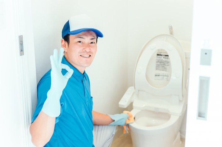便座交換業者の男性