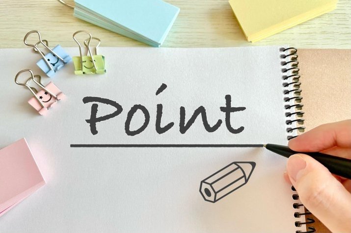 Pointsと書かれたノート